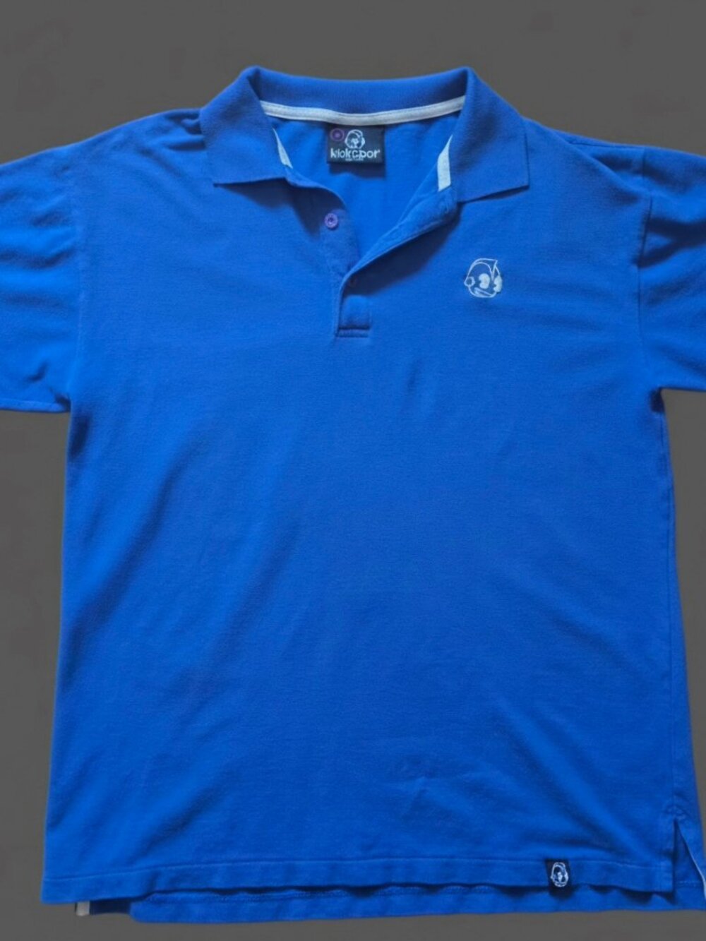 Blue Kid Robot Polo Shirt Small